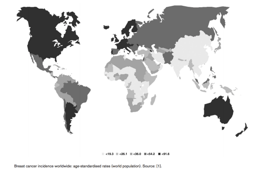Citation: Bray, Freddie, Peter McCarron, and D. Maxwell Parkin. "The changing global patterns of female breast cancer incidence and mortality." childhood 4 (2004): 5.